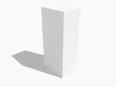 Klepstad Two Door Wardrobe 3D model