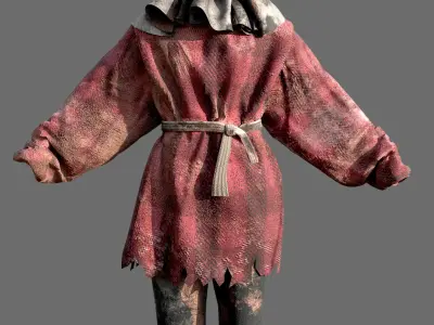 Scarecrow Man Character 3D model