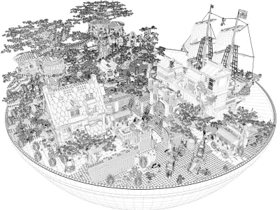 Lego island 3D model