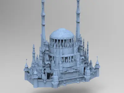 Somnath Temple sci fi  3D model