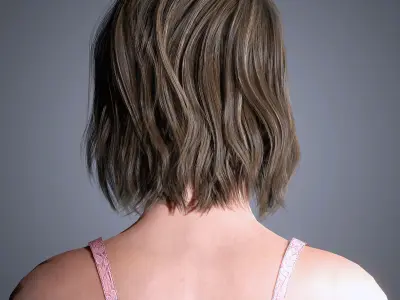 Eiza Gonzalez Character Low-poly 3D model