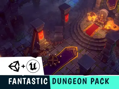 FANTASTIC - Dungeon Pack Low-poly 3D model