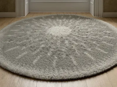 Two Modern Rugs 3D model