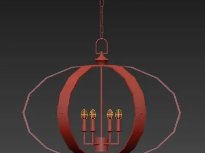 Huntsman Chandelier 3D model