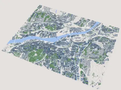 Gothenburg City Sweden 3D model