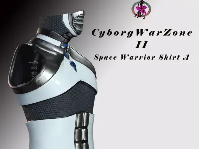 Cyborg Warzone - Space Warrior Shirt A Low-poly 3D model