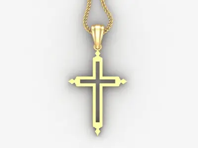 Cross Light Gold 4CP054 3DM STL 3D print model purchase