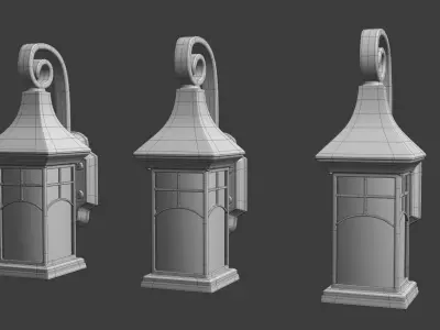Wall Lamp 3D model 11