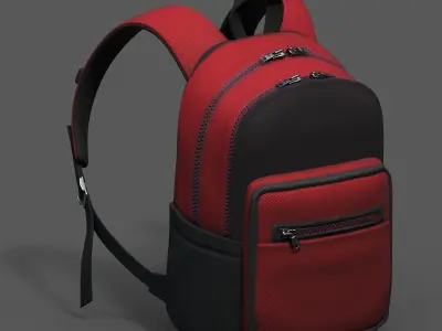 Backpack Camping Generic military human bag storqge  Low-poly 3D model