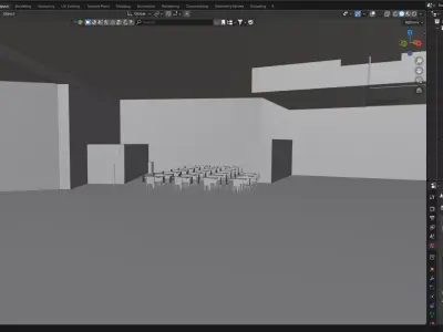 Editable Football Stadium Modular Stands Presentation Ready 3D model