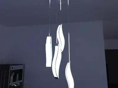 10 Modern Pendant Lamp Collection 3D model