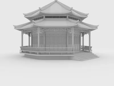 Chinese Temple 3D model
