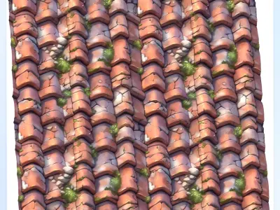  Stylized Roof Seamless Texture Texture