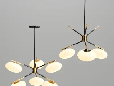 Champignon Chandelier 3D model