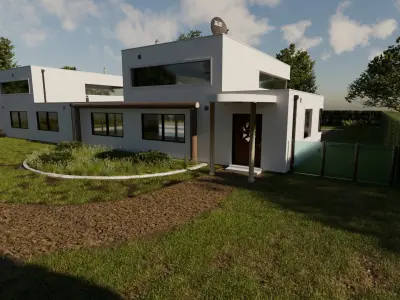 Architectural House 3D model