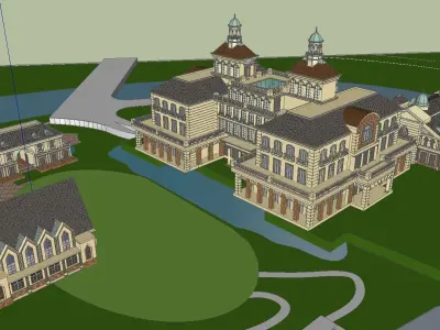 vacation spot-Resort-Fashion Leisure Hotel-0233 3D model