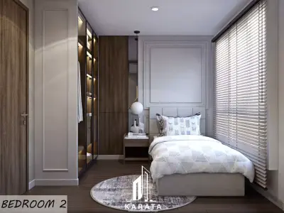 Design Bedroom Modern Low-poly 3D model