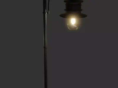 Classical Street Lamp Free low-poly 3D model