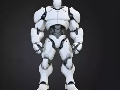 Futuristic Mech Robot 3D Model 3D model