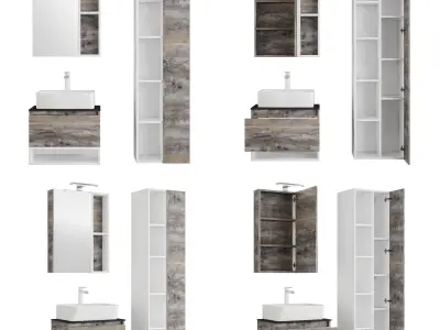 Comforty Prague 60 beige oak 3D model