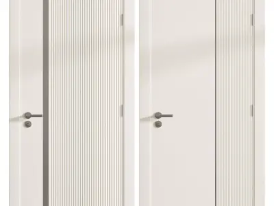 Modern interior doors set 3D model