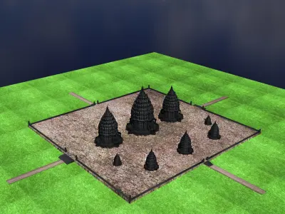 Prambanan Temple 3D model