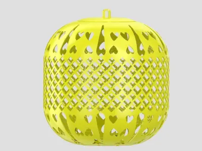 3D printable lamp shade 3D print model