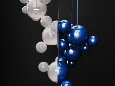 Giopato and Coombes BOLLE 24 bubble FROST  BLACK 3D model