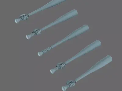 Space Knights Slugger Bat 3D print model