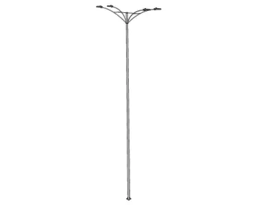 Lamp Post - Light Pole - Light Post - Street Light 27 3D model