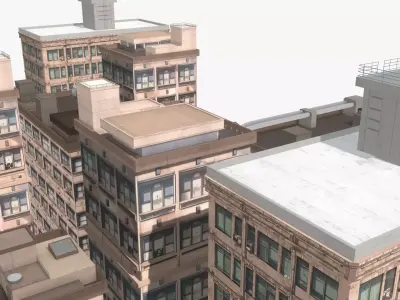 Anime Building Low-poly 3D model