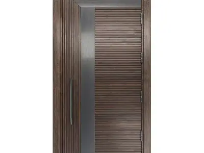 STEEL BENT DOOR 3D model