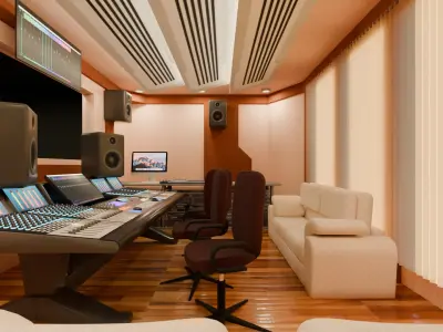 Recording Studio - Low Poly - Game Ready - PBR