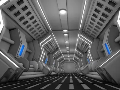 Sci fi Corridor  3D model