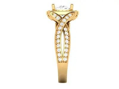 Women Ring  Render 3dm STL OBJ FBX Details 3D print model 97