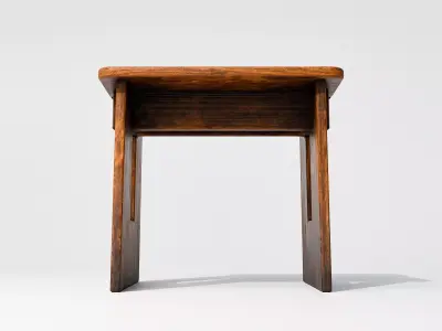 Skoga Stool Low-poly 3D model