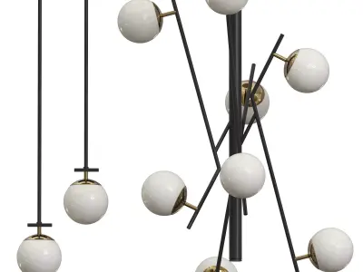 Alurria LED Foyer Chandelier 3D model