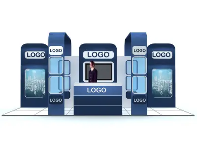 Exhibition Stand - ST0012 3D model