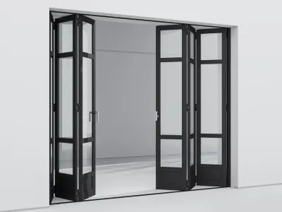 Aluminium door 297 3D model