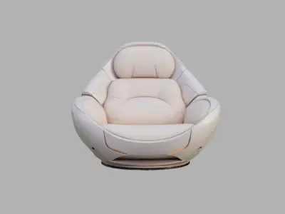 Sci Fi chair Low-poly 3D model buy