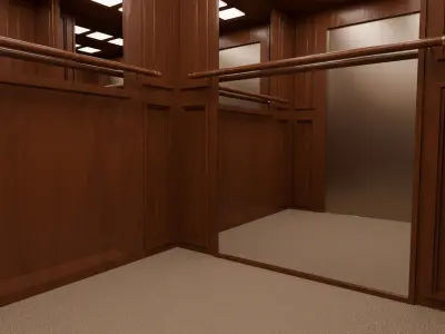 Elevator Low-poly 3D model