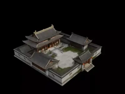  courtyard 3D model