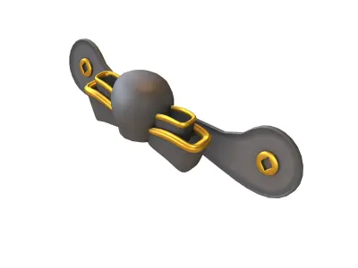 God of Wealth Hat v1 002 Low-poly 3D model