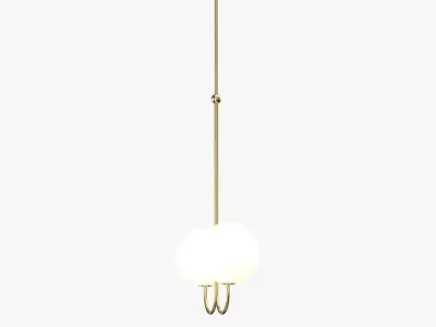 Double Angle Pendant PBR 3D model