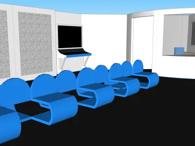Sickbay floor plan of room 3D model