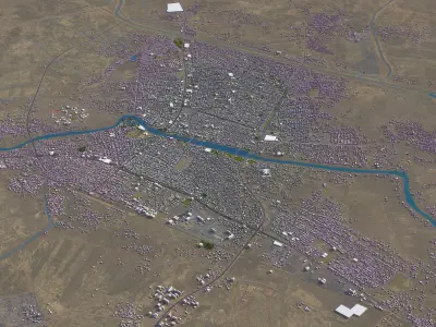 Nasiriyah - 3D City Model Low-poly 3D model
