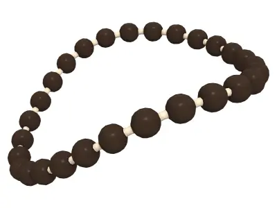 1930s Necklace Low-poly 3D model