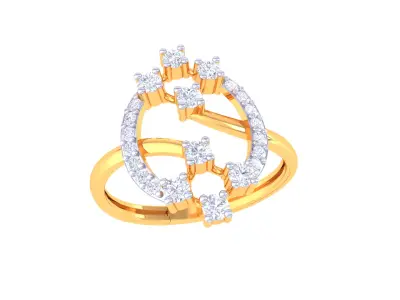  Women Ring MTL 3dm STL OBJ FBX Details 3D print model 86
