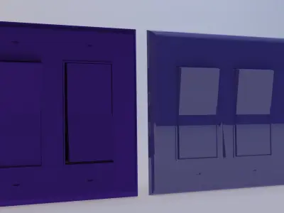 Rocker Style 2 gang and 3 gang Switches 3D model