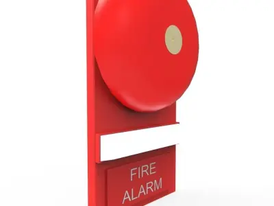 Fire Bell Low-poly 3D model